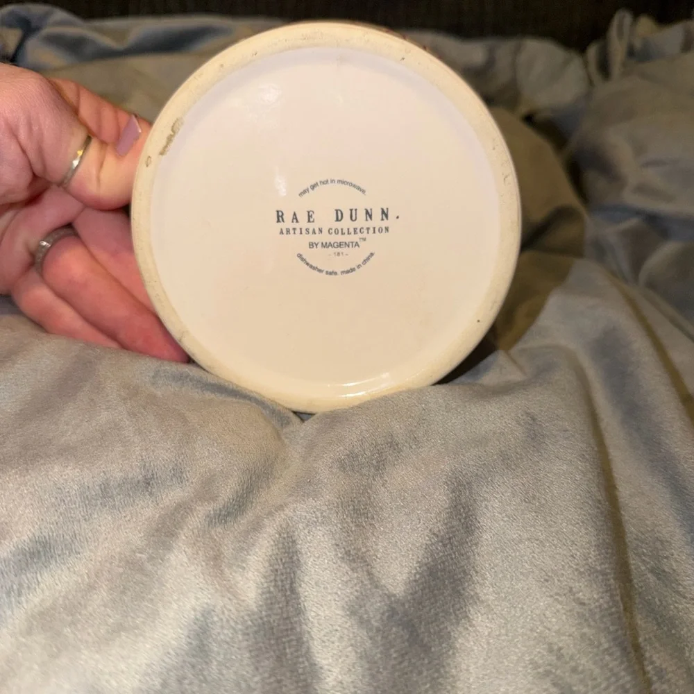 Rae Dunn Red 'Merry Catmas' Bowl